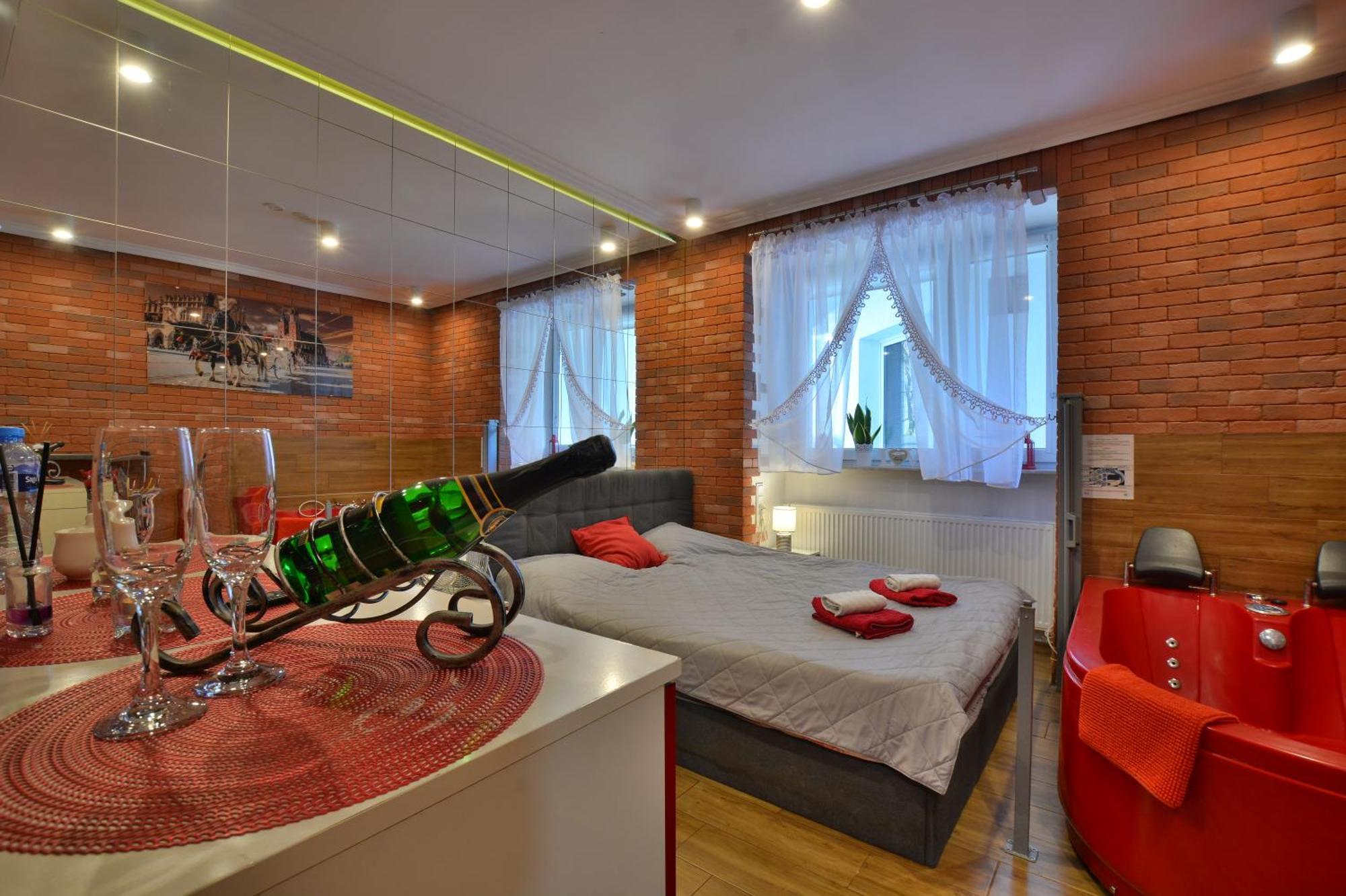 Jacuzzi Apartment Red Krakau Buitenkant foto